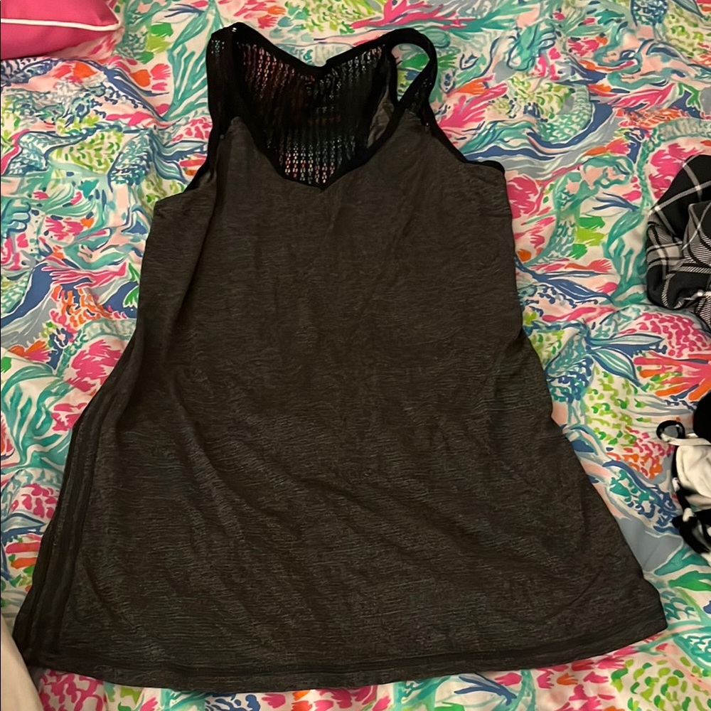 Lululemon Athletica Black Backless Sleeveless Tank Top